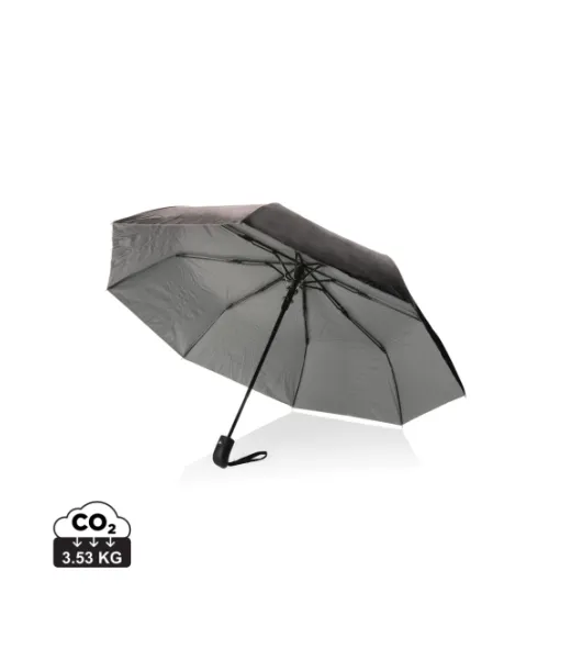 21" Impact Aware™ Rpet 190t Pongee Kaksivärinen Sateenvarjo Hopeanvärinen