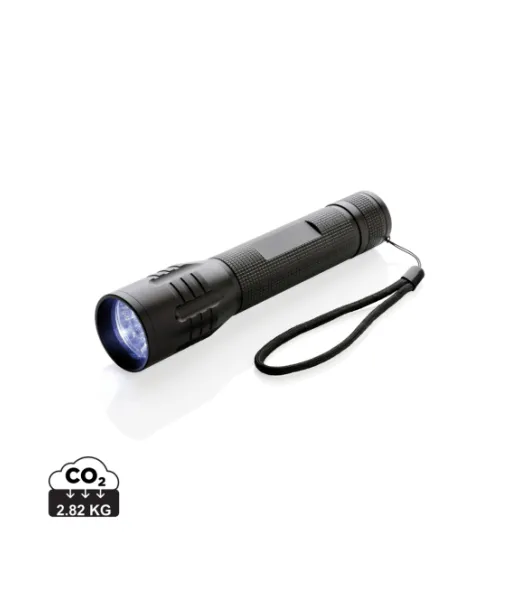 3 w:n Suuri Cree-taskulamppu Musta