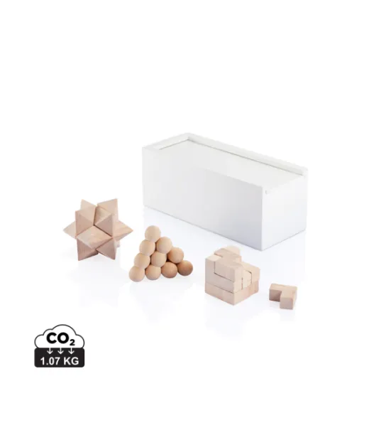 3-osainen Aivopelisetti Valkoinen