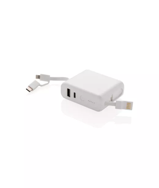 5 000 Mah:n Langaton Lataus 5 W:n Varavirtalähteellä Valkoinen