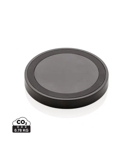 5 W:n Langaton Latauslaatta, Pyöreä Musta