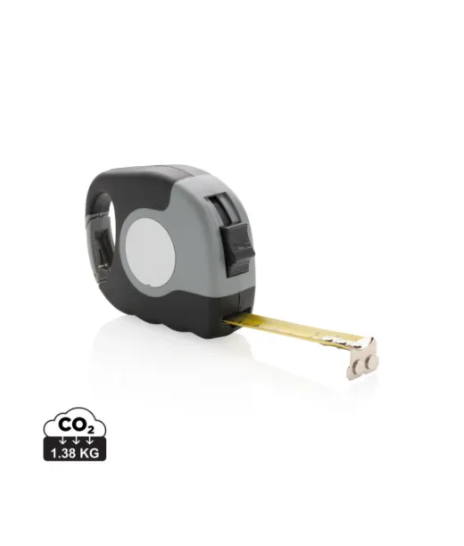 5m/19mm Mittanauha Sulkurenkaalla Harmaa, Musta