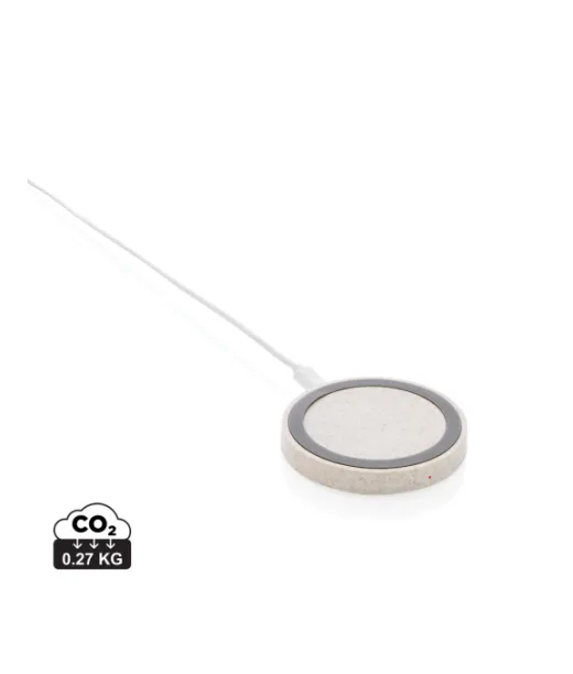 5w Langaton Latausalusta Vehnänoljesta Ruskea