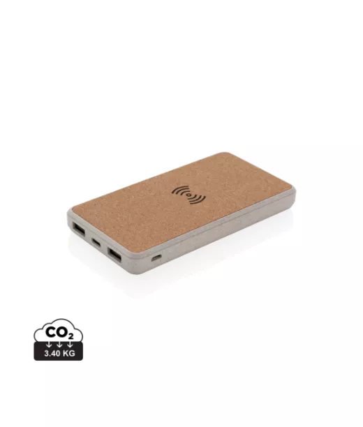 5w Langaton Varavirtalähde Korkista Ja Vehnänoljesta Ruskea