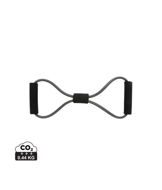 8-muotoinen Treeninauha Kassissa Kivihiilen, Musta