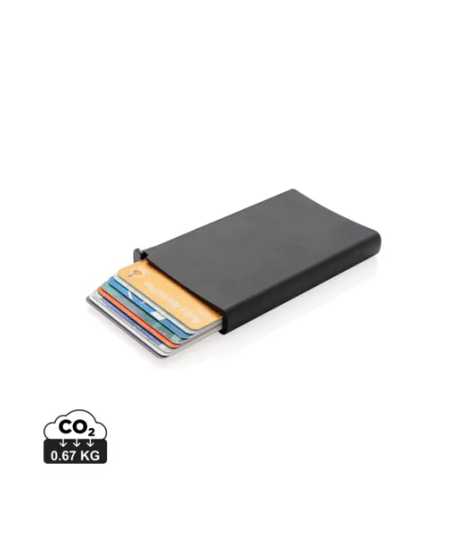 Alumiininen Rfid-standardikorttitasku Musta
