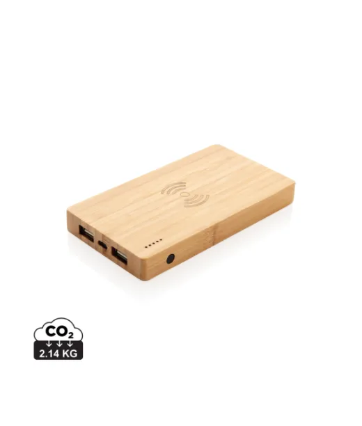 Bamboo 4000 Mah:n Langaton 5w Varavirtalähde Ruskea