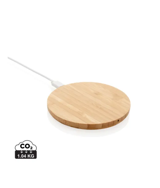 Bambuinen 5w Langaton Laturi Ruskea