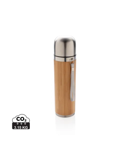 Bambusta Valmistettu Matkatermospullo Ruskea