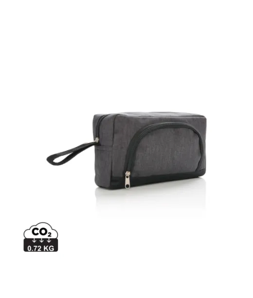 Basic Kaksivärinen Toilettilaukku Kivihiilen, Musta