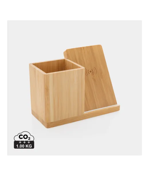 Calgary Bambuinen 10w Langaton Laturi Ruskea