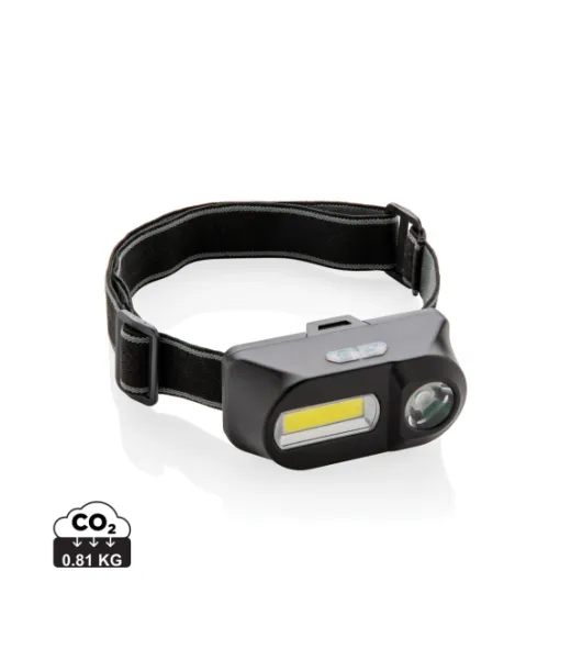 Cob- Ja Led-otsalamppu Musta