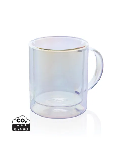 Deluxe Kaksoisseinäinen Galvanoitu Lasimuki Läpinäkyvä