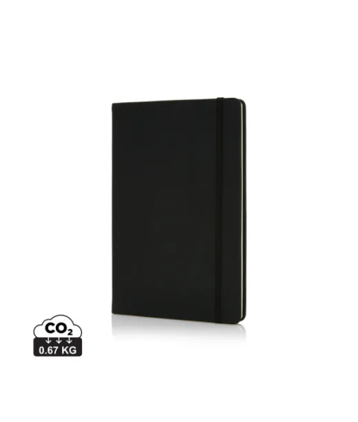 Deluxe Kovakantinen Pu A5 Muistikirja Musta
