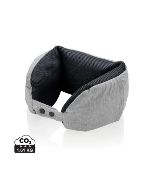 Deluxe-matkatyyny, Sis. Mikrohelmiä Harmaa, Musta