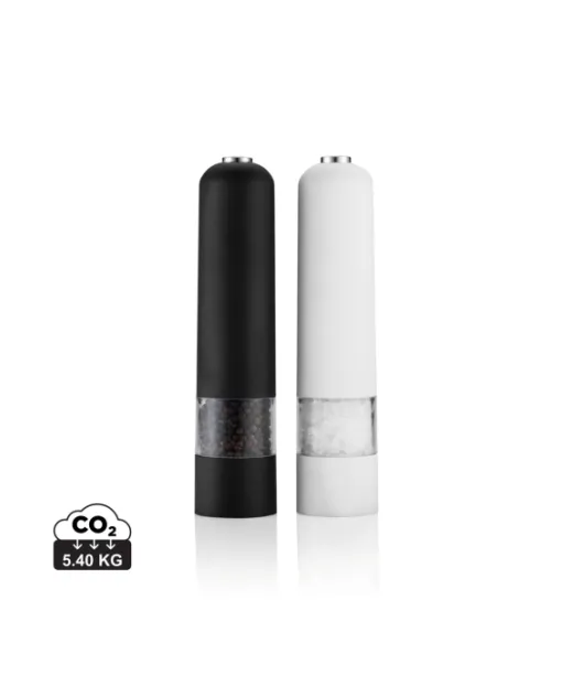 Elektroninen Suola- Ja Pippurimylly Valkoinen, Musta