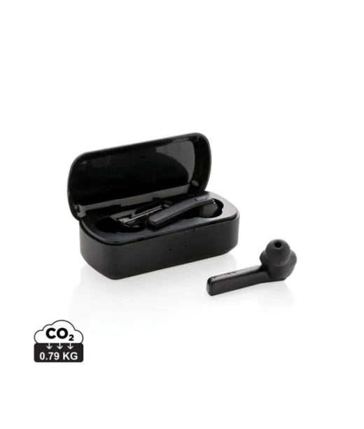 Free Flow -tws Nappikuulokkeet Latausrasiassa Musta