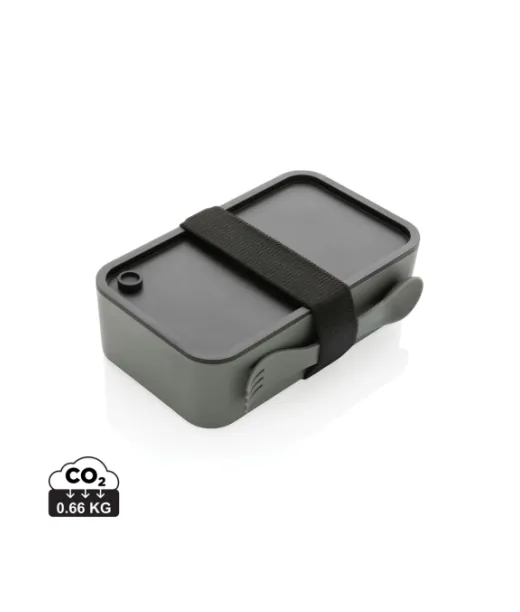 Grs Rpp Lounaslaatikko Sporkilla Harmaa