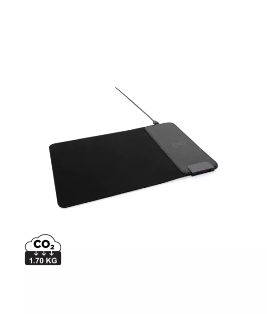 Hiirimatto 15w Langattomalla Latauksella Ja Usb Porteilla Musta