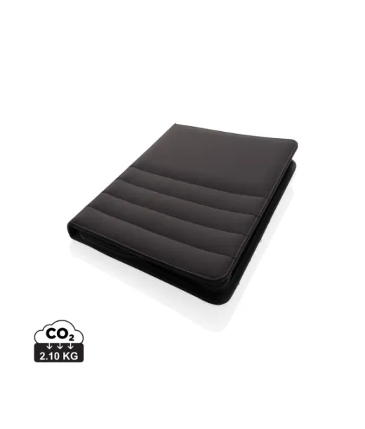 Impact Aware™ Rpet A4 Portfolio Vetoketjulla Musta