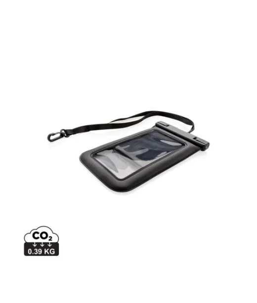 Ipx8 Vedenkestävä Kelluva Puhelinpussi Musta