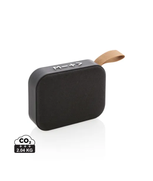 Kangaspäällysteinen Trendikaiutin Musta, Musta