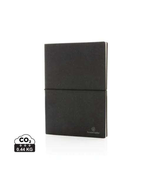 Kierrätetty Nahkainen A5-muistikirja Harmaa