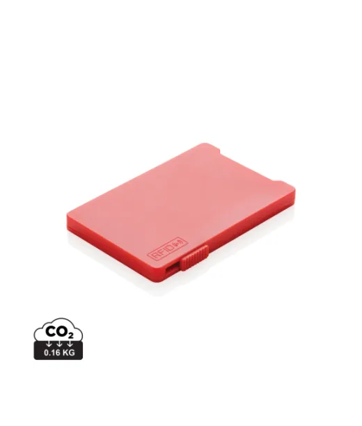 Kortinpidike Rfid Anti-skimming Suojalla Punainen