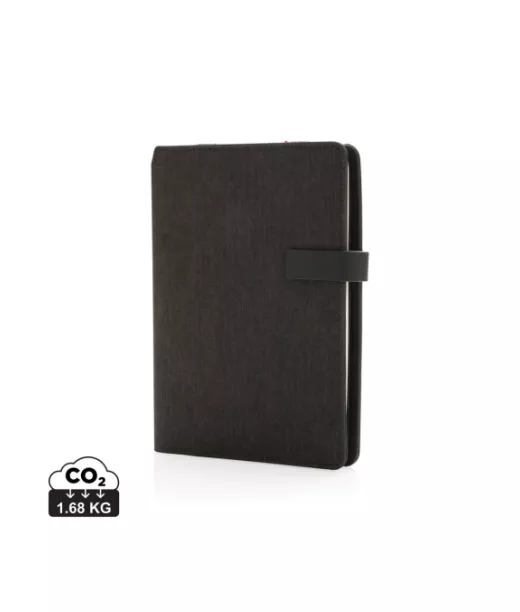 Kyoto A5 Muistikirjan Kansi Useilla Osioilla Musta