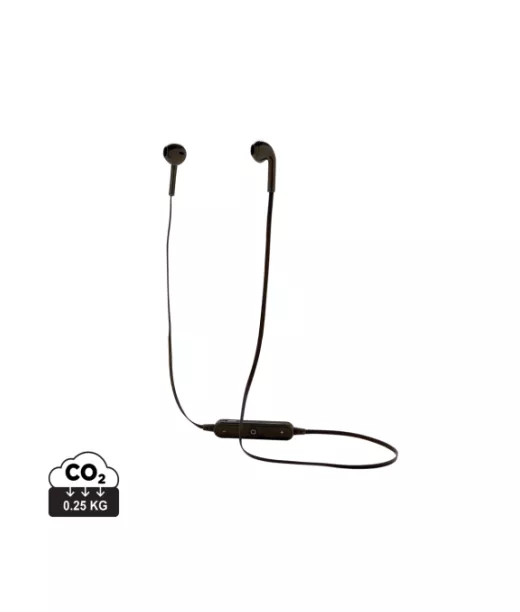 Langattomat Nappikuulokkeet Pussissa Musta