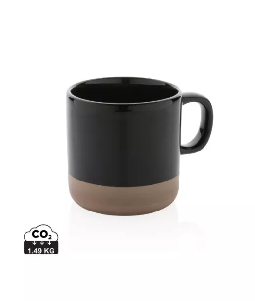 Lasitettu Keraaminen Muki Musta