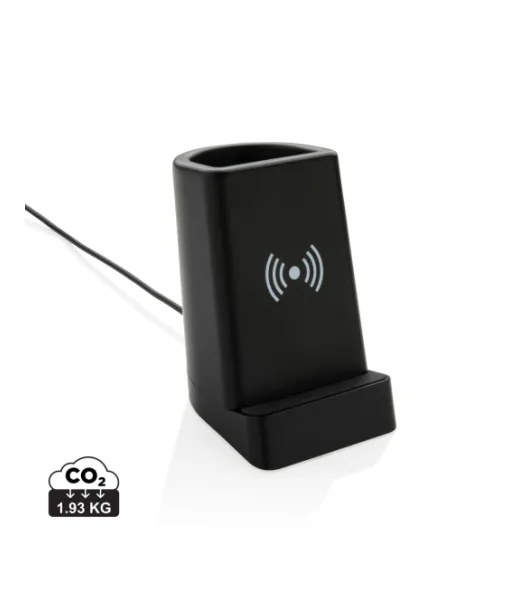 Light Up Logo 5w Langaton Laturi Ja Kynäteline Musta