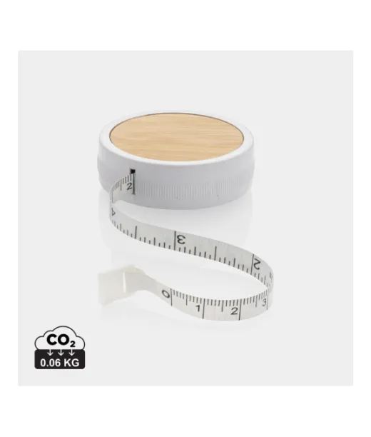 Mittanauha Rcs Kierrätetystä Muovista Ja Bambusta Valkoinen, Ruskea