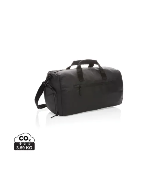 Musta Pvc-vapaa Fashion-viikonloppulaukku Musta