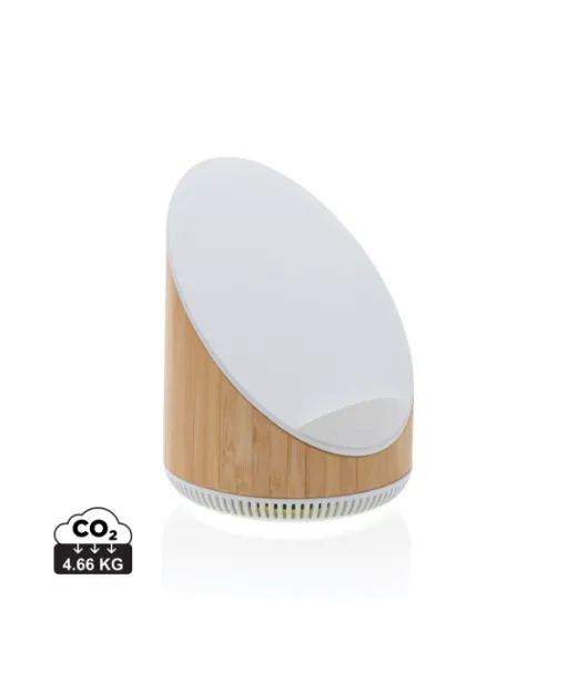 Ovate Bambuinen 5w Kaiutin 15w Langattomalla Laturilla Ruskea