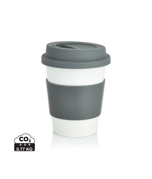 Pla -kahvimuki Harmaa, Valkoinen