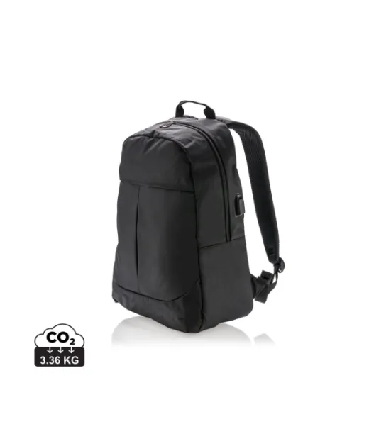 Power Usb Kannettavan Reppu Musta