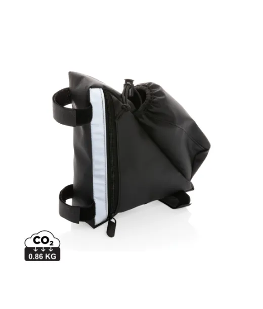 Pu Laukku Pullonpidikkeellä Pyörän Runkoon Musta