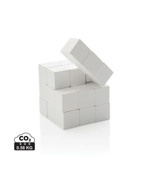 Puinen älypeli Kanvaspussissa Valkoinen