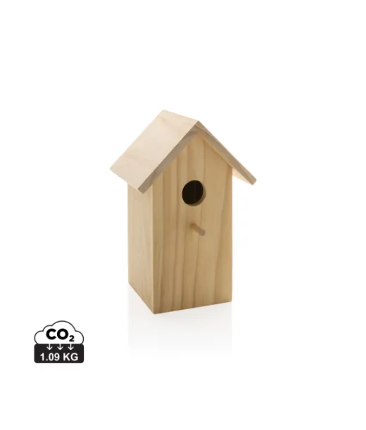 Puinen Linnunpönttö Ruskea