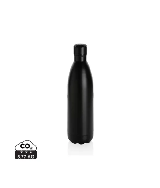 Pullo Ruostumattomasta Teräksestä 1l Musta