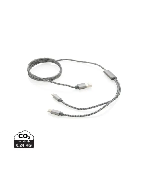 Punottu 3-in-1-johto Harmaa