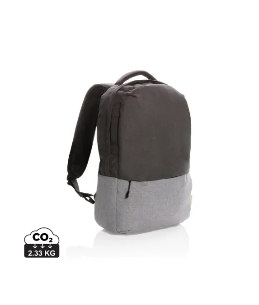 Pvc-vapaa Duo Color Rpet 15,6” Rfid -laptopreppu Harmaa