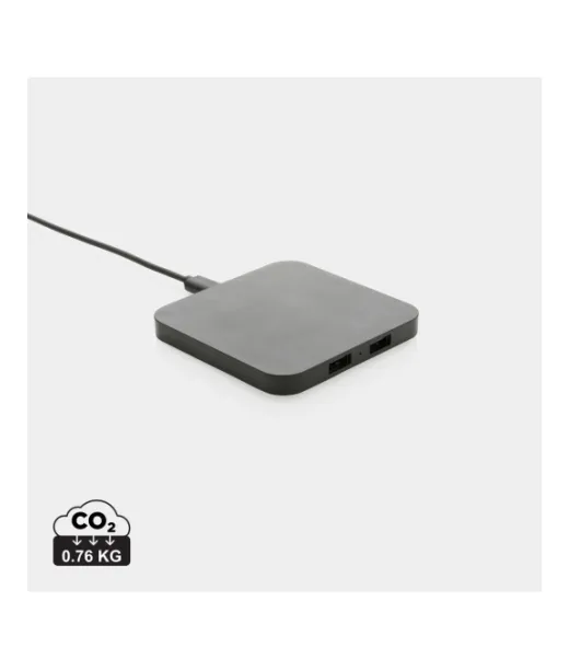 Rcs 10w Langaton Laturi Usb Porteilla Kierrätetystä Muovista Musta