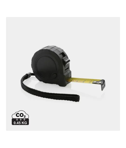 Rcs 3m/16 Mm Mittanauha Stop-painikkeella Musta