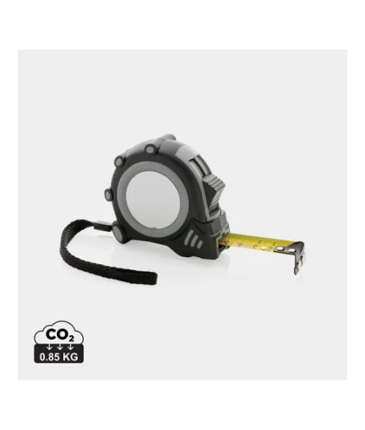 Rcs 5m/19mm Mittanauha Kierrätetystä Muovista Harmaa, Musta