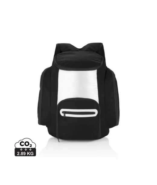 Selkäreppu-kylmälaukku Musta, Hopeanvärinen