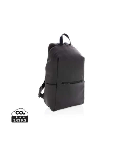 Sileä Keinonahkainen 15.6" Tietokonereppu Musta