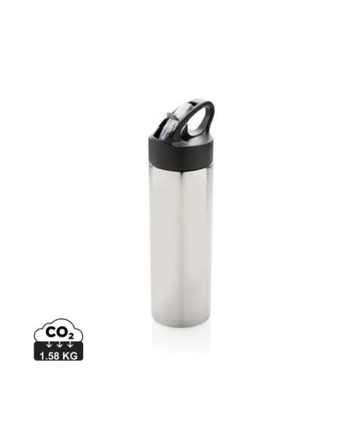 Sport-vesipullo Hopeanvärinen