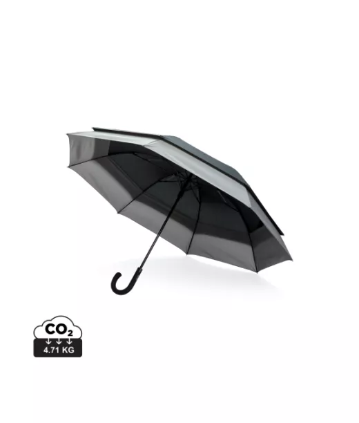 Swiss Peak 23 Tuumasta 27 Tuumaan Laajennettava Sateenvarjo Musta, Harmaa